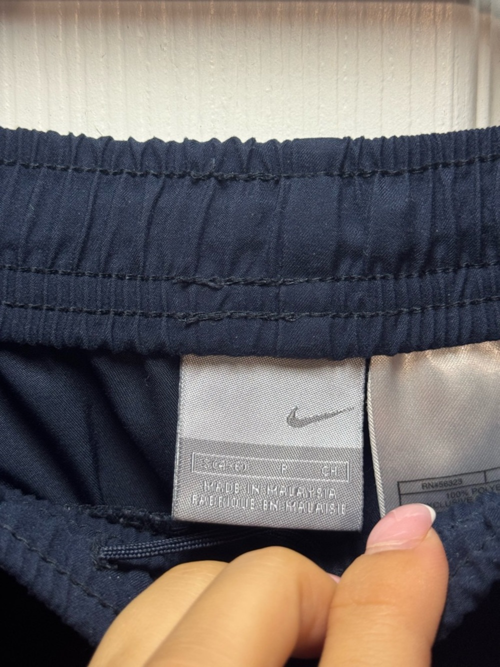 Nike Navy Blue Capri with White Side Panels - Picture 5 of 5